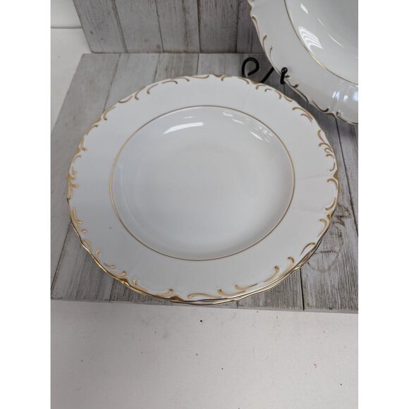 Vintage BOHEMIAN Fine China Set of 3 Soup Cereal Bowls Czechoslovakia BOH53 - Picture 2 of 7